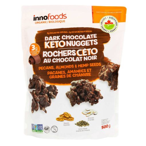 Picture of Inno Foods Dark Chocolate Keto Nuggets 500 g