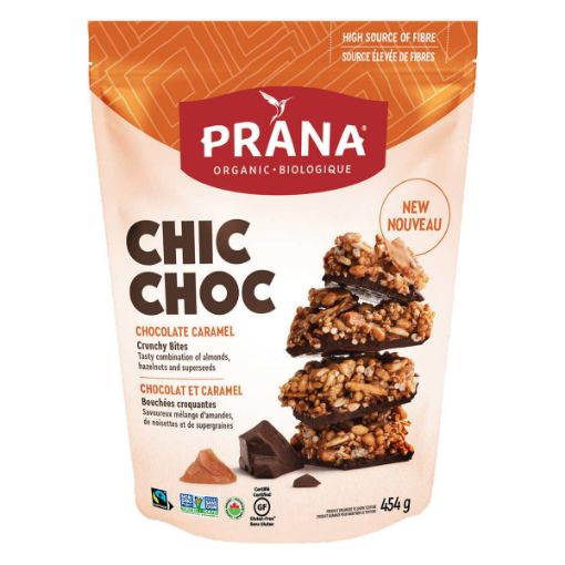 Picture of Prana Organic CHIC CHOC Chocolate Caramel Crunchy Bites, 454g