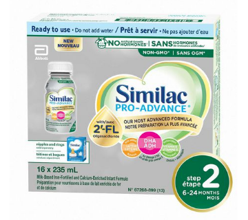 Picture of Similac Pro-Advance® Step 2 Baby Formula, 6-24 months, with 2'-FL 16*235ml