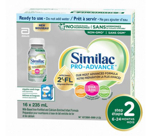 图片  Similac Pro-Advance® 白金二段婴儿配方即喝型水奶 6-24个月 16*235ml