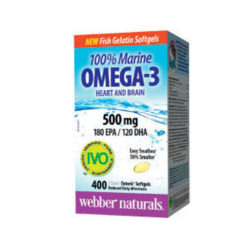Picture of Webber Naturals Easy To Swallow Mini Omega-3 500mg 400 Softgels