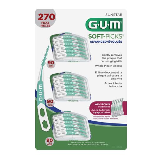 Picture of GUM Soft-Picks Advanced Dental Picks, 270 ct
