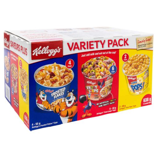 Picture of Kellogg’s Cereal in a Cup Variety Pack, 12-pack