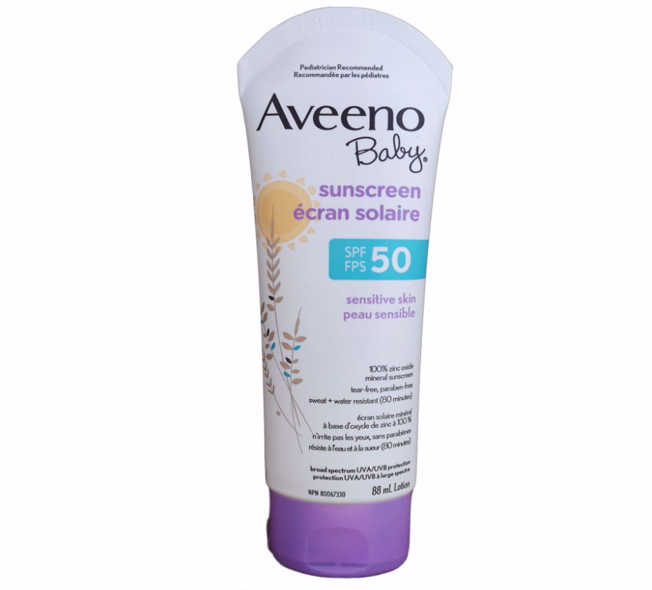 CC Mall 大溫寄物平台 Aveeno Baby Sunscreen Sensitive Skin Spf/Fps 50 88mL