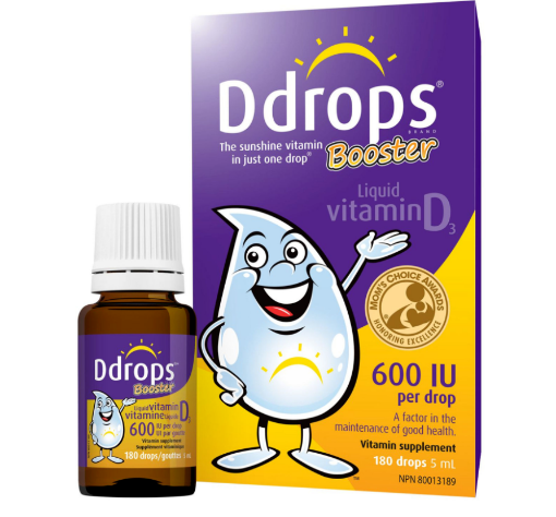 图片   Ddrops Booster 维生素 D3 液体-每滴 600 IU - 5mL