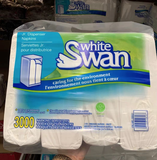 图片  White Swan 餐巾纸 4*750片