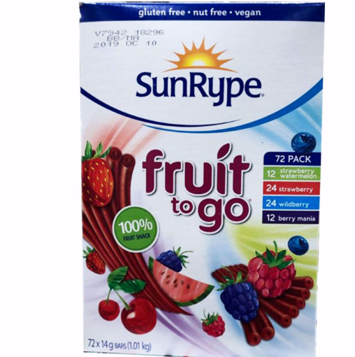 图片  SunRype Fruit to go 天然儿童零食果丹皮水果條72條.