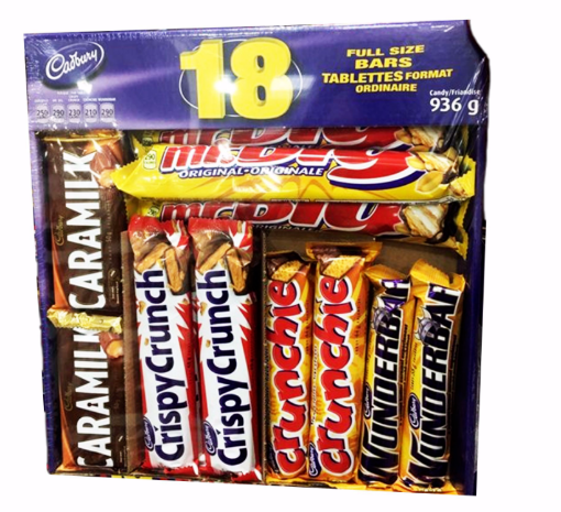 圖片 Cadbury 巧克力條 18條包裝 962g