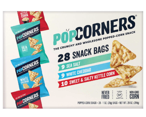 Picture of PopCorners Popped-Corn Snack, Variety Pack, 1 oz, 28-count