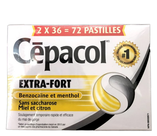 Picture of Cepacol Sensations Lozenges: Honey Lemon - 2 X 36