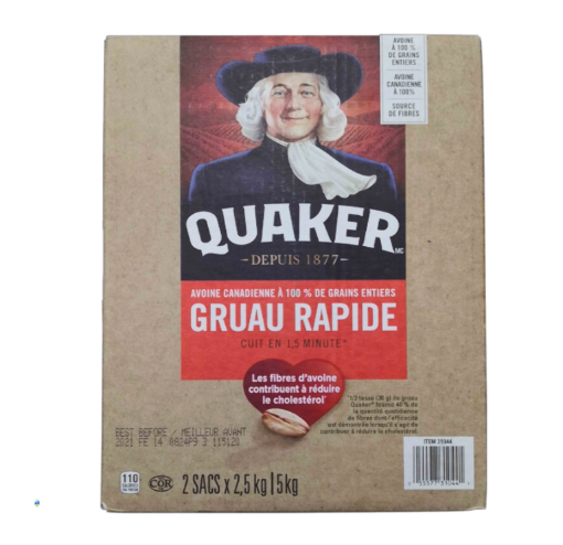 圖片 Quaker Gruau Rapide 5kg 即食麥片 5千克