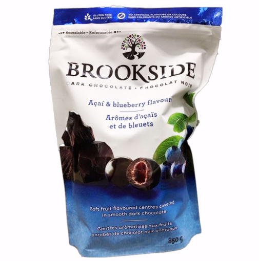 图片   Brookside Acai 蓝莓 黑巧克力 850克.