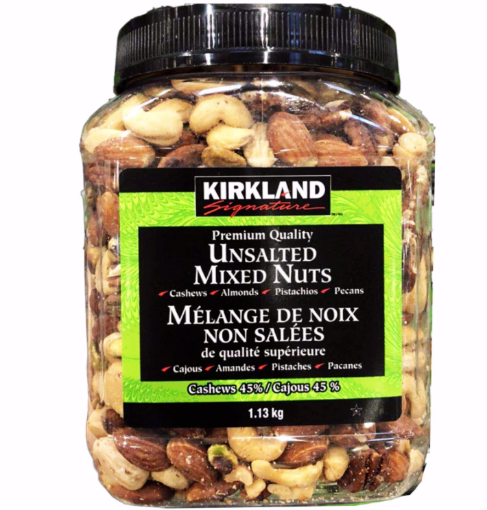 Picture of Kirkland Signature  Unsalted Mixed Nuts W/Macadamia 1.13kg