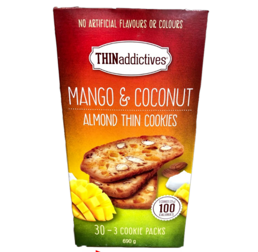 Picture of Thinaddictives Mango & Coconut Almond Thin Cookies 690g
