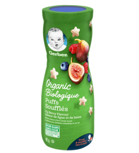Picture of  GERBER Organic Puffs, Fig Berry, Baby Snacks 42 g