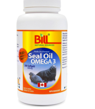 Picture of Bill Natural Source Seal Oil Omega 3 500mg  -300 Softgels
