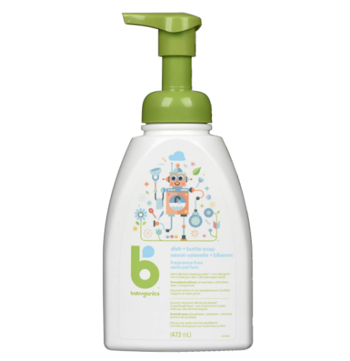 Picture of Babyganics Foaming Dish and Bottle Soap, Fragrance Free 473ml