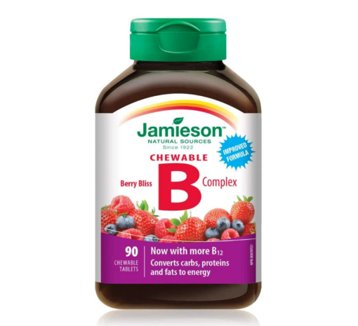 Picture of Jamieson Delicious Chewable Formula B Complex Berry Bliss - 90 Tablets