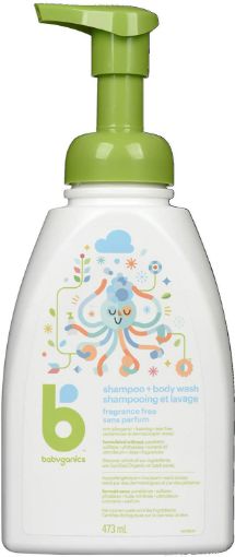 Picture of Babyganics Shampoo + Body Wash, Fragrance Free, 473 ml