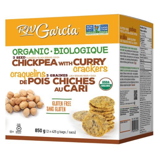 Picture of 【Costco本周特价】RW Garcia Organic Chickpea with Curry Crackers, 2 × 425 g