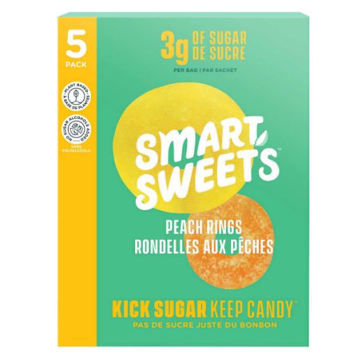 图片  Smart Sweets 桃子圈 5 × 50 g