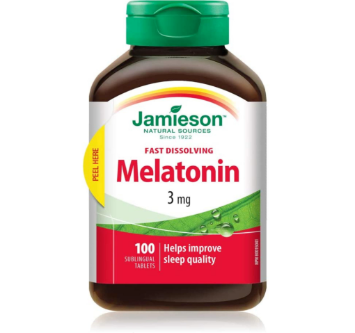 Picture of Jamieson Melatonin 3 mg Fast Dissolving  -100 Tablets