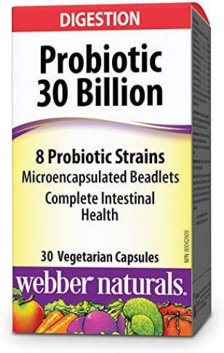 图片  Webber Naturals 益生菌300亿养护肠胃帮助消 30粒