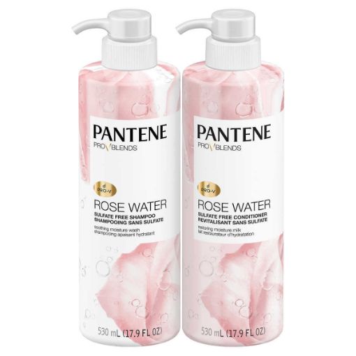 图片  潘婷 Pro-V 混合玫瑰水洗发水和护发素 2 x 530 毫升