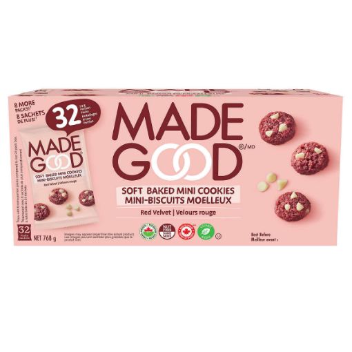 Picture of MadeGood Red Velvet Soft Baked Mini Cookies, 32 × 24 g