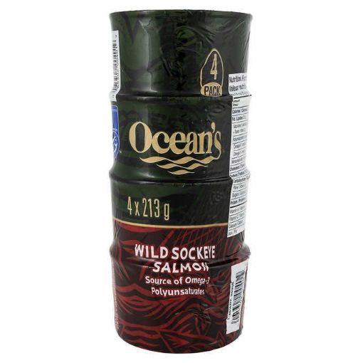 Picture of Ocean’s Wild Sockeye Salmon, 4 *213g