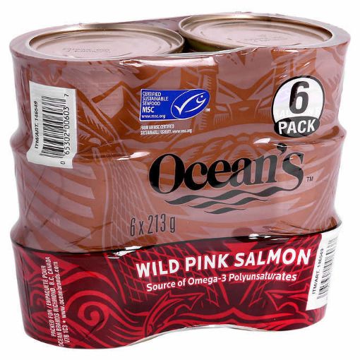 Picture of Ocean's Wild Pink Salmon 213 g, 6-count