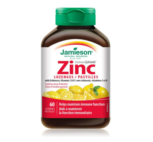 Picture of Jamieson  Zinc Lozenges with Vitamin C-60 Lozenges Brand