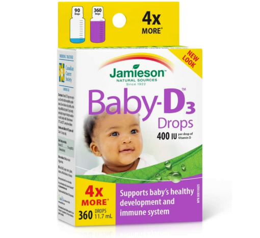 Picture of Jamieson Baby-Ddrops Vitamin D3 400 IU Droplets -11.7mL