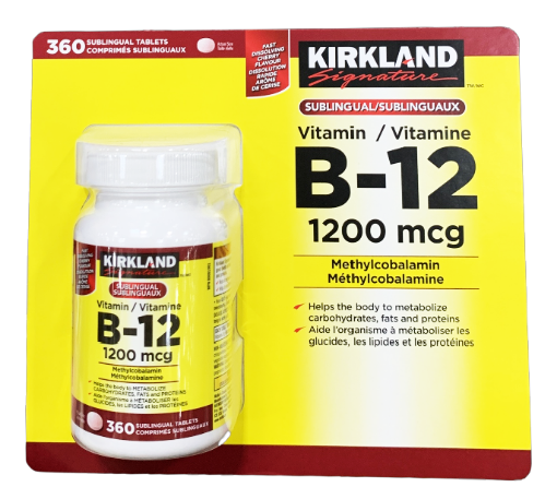 Picture of Kirkland Signature Vitamin B12 (1200mcg) -360 Tablets