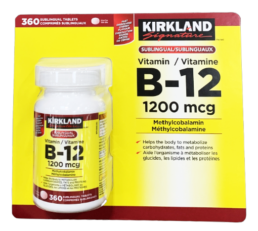 图片  Kirkland Signature 维生素 B-12 1200mcg  -360粒