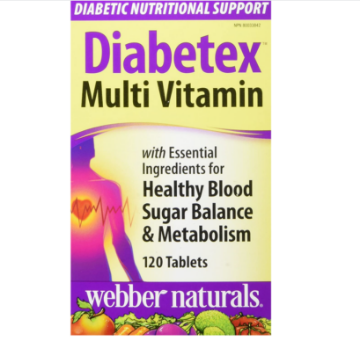 Picture of Webber Naturals Diabetex Healthy Multi Vitamin 120Tablets