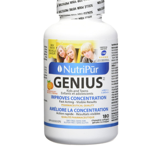 图片  Nutripur Genius 儿童青少年鱼油 大脑健康软胶囊- 180粒