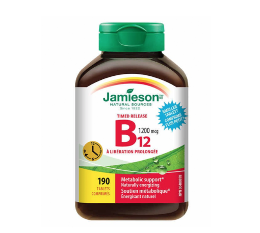 Picture of Jamieson Vitamin B12 Methylcobalamin (TIMED RELEASE)1200 mcg -190 tablets