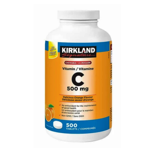 Picture of Kirkland Signature Chewable Vitamin C 500mg -500 Tablets