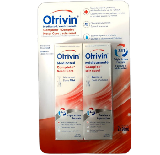 图片  Otrivin 三合一全效鼻腔喷雾 2 x 20mL 