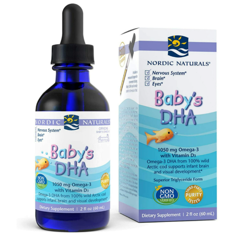 圖片  Nordic Naturals Ddrop 嬰兒鱈魚油/魚肝油 + D3 滴劑含DHA -60mL