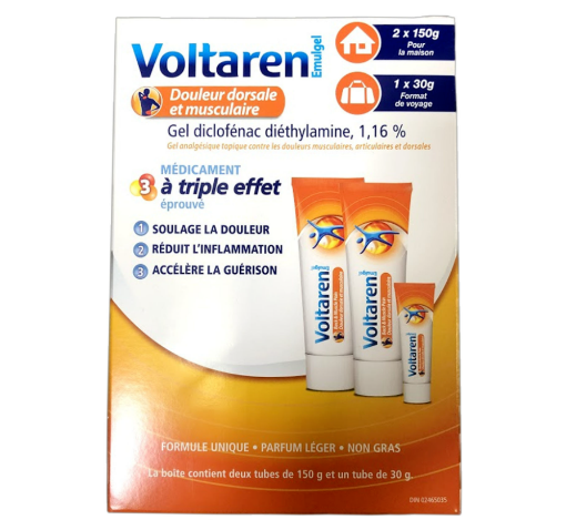 图片  Voltaren Emulgel 背部和肌肉消炎止痛膏 2 x 150g + 30g