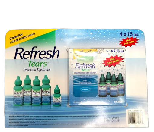 Picture of Refresh Tears Lubricant Eye Drops 4x15mL + 5mL