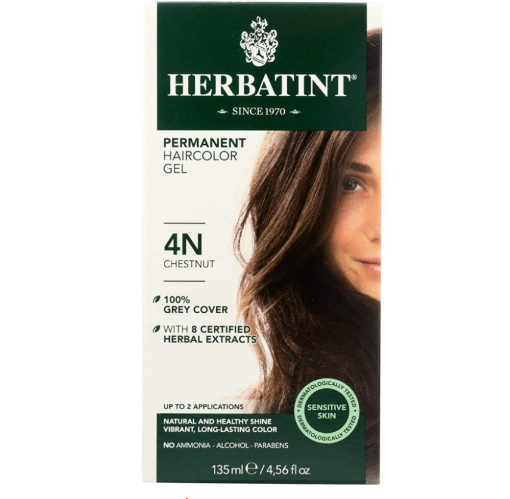 Picture of Herbatint Natural Chestnut 4N Haircolour Gel  135ml