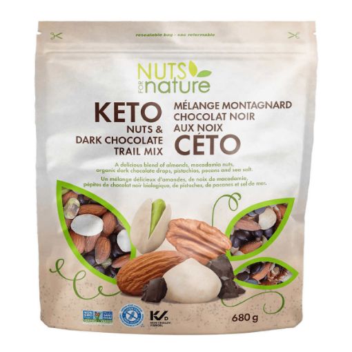 Picture of Nuts For Nature Keto Nuts & Dark Chocolate Trail Mix, 680 g