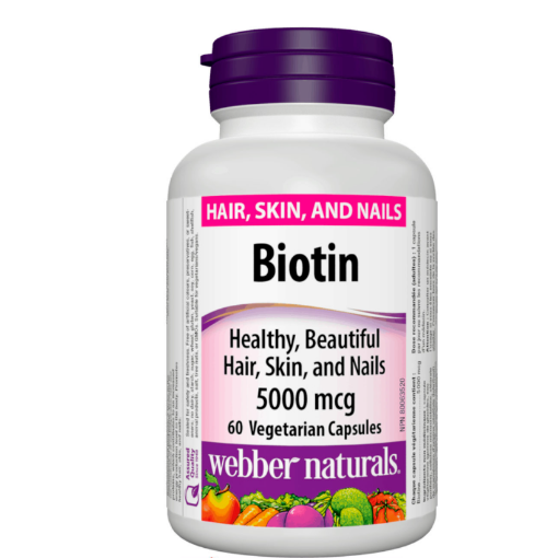 图片  Webber Naturals Biotin 生物素 5000mcg 60粒