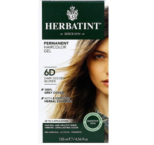 Picture of Herbatint Dark Golden Blonde 6D Haircolor Gel 135ml 