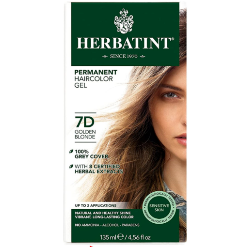 Picture of Herbatint Golden Blonde 7D Haircolor Gel 135ml 