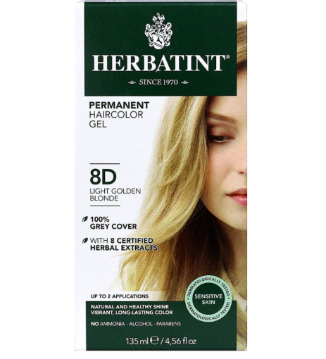 Picture of Herbatint Light Golden Blonde 8D Haircolor Gel 135ml 