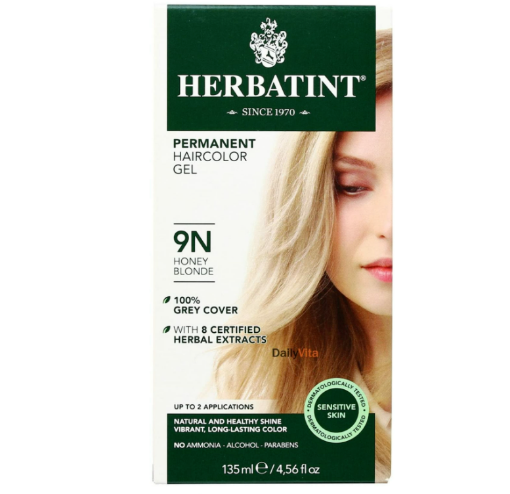 Picture of Herbatint Natural Honey Blonde 9N Haircolour Gel  135ml 